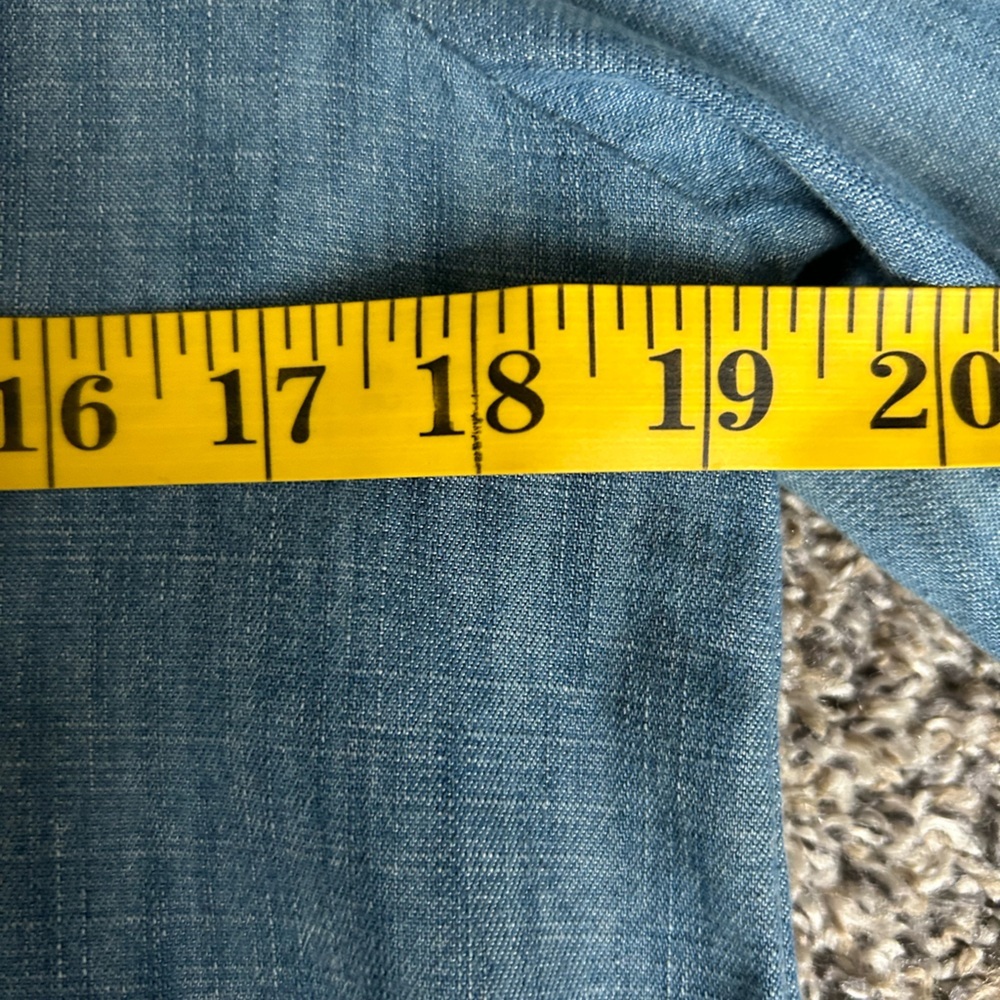 ZARA Woman Premium Denim Collection with V-neck size medium - Picture 8 of 11